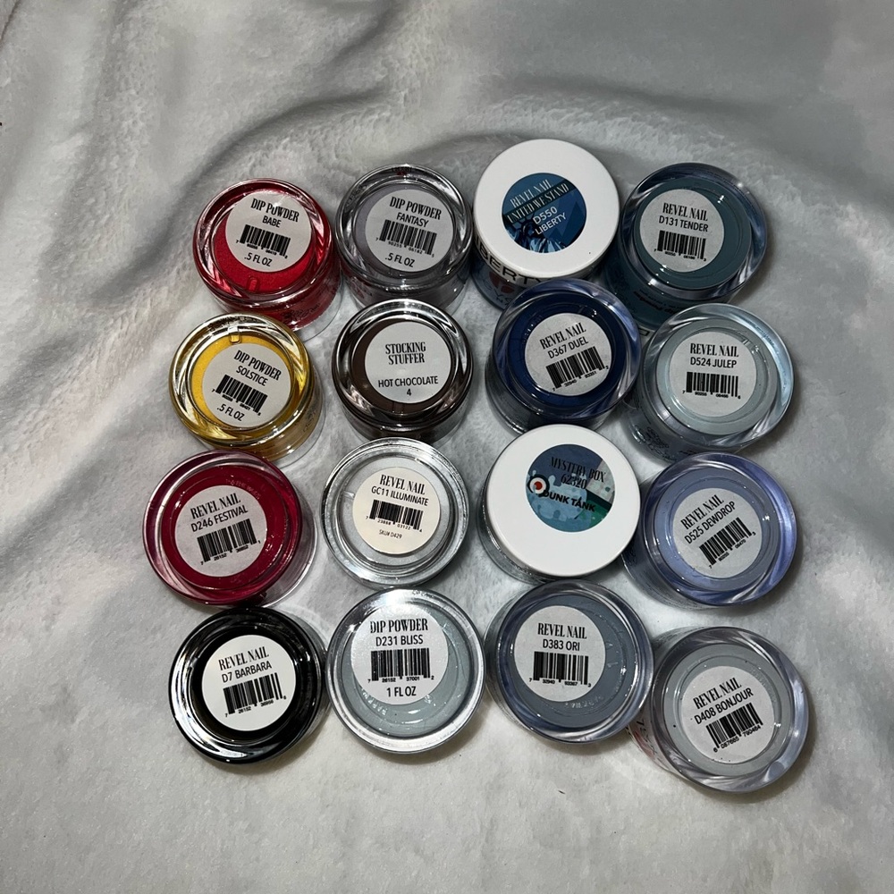 Revel Nail dip powder lot 16